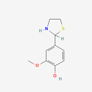 2-Methoxy-4-(1,3-thiazolidin-2-yl)phenol