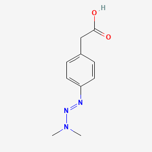 {4-[(1e)-3,3-Dimethyltriaz-1-en-1-yl]phenyl}acetic acid