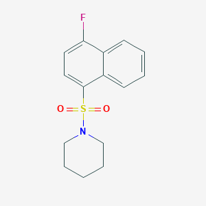 molecular formula C15H16FNO2S B1222685 1-(4-Fluoro-naphthalene-1-sulfonyl)-piperidine 