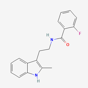 2-fluoro-N-[2-(2-methyl-1H-indol-3-yl)ethyl]benzamide