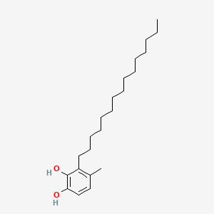 molecular formula C22H38O2 B1222691 4-Methyl-3-pentadecylcatechol CAS No. 16273-11-3