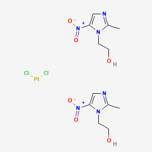 Dichlorobis(1-(2-hydroxyethyl)-2-methyl-5-nitroimidazole)platinum (II)