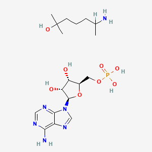 molecular formula C18H33N6O8P B1222715 Heptaminol 5'-adenylate CAS No. 57249-13-5