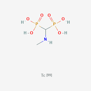 molecular formula C2H9NO6P2Tc B1222717 Technetium N-(methylamino)methylene diphosphonate CAS No. 66225-82-9