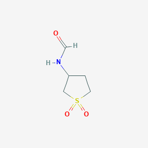 molecular formula C5H9NO3S B12227175 N-(1,1-dioxidotetrahydrothiophen-3-yl)formamide CAS No. 54871-17-9