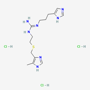molecular formula C14H26Cl3N7S B1222721 Impromidine Hydrochloride CAS No. 65573-02-6