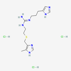 molecular formula C14H26Cl3N7S B1222721 Impromidine hydrochloride CAS No. 65573-02-6
