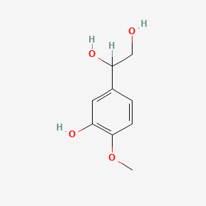 molecular formula C9H12O4 B1222726 1-(3-Hydroxy-4-methoxyphenyl)ethane-1,2-diol CAS No. 40979-91-7