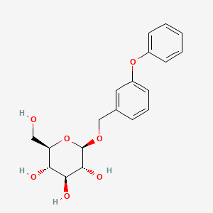 molecular formula C19H22O7 B1222734 3-Phenoxybenzylglucoside CAS No. 63986-16-3