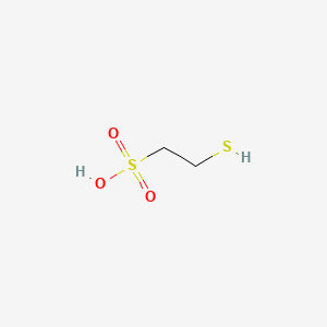 B1222739 2-Mercaptoethanesulfonic acid CAS No. 3375-50-6