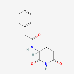 molecular formula C13H14N2O3 B1222741 (Rac)-Antineoplaston A10 CAS No. 77658-84-5