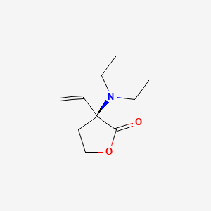 molecular formula C10H17NO2 B1222742 Ethylene-vinyl-N,N,-diethylglycinate copolymer CAS No. 79987-60-3
