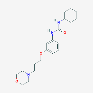 molecular formula C20H31N3O3 B12227540 1-Cyclohexyl-3-(3-(3-morpholinopropoxy)phenyl)urea 