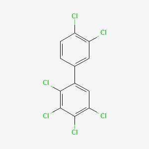 molecular formula C12H4Cl6 B1222757 2,3,3',4,4',5-Hexachlorobiphenyl CAS No. 38380-08-4