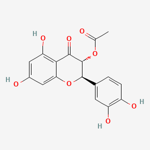 molecular formula C17H14O8 B1222762 Taxifolin 3-O-acetate CAS No. 78834-97-6