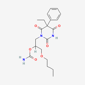 molecular formula C20H27N3O6 B1222776 Febarbamate CAS No. 13246-02-1
