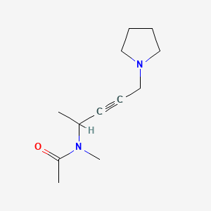 N-methyl-N-(1-methyl-4-pyrrolidino-2-butynyl)acetamide