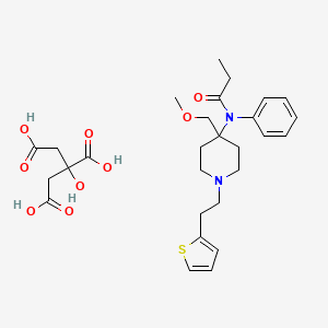 molecular formula C28H38N2O9S B1222779 Sufentanil citrate CAS No. 60561-17-3