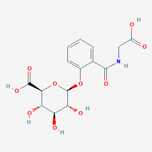 molecular formula C15H17NO10 B1222787 Glucuronyl-2-hydroxyhippurate CAS No. 79294-81-8