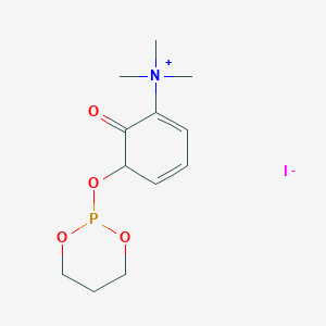 molecular formula C12H19INO4P B1222788 O-(3-(Trimethylammonium)phenyl)-1,3,2-dioxaphosphorinane 2-oxide CAS No. 80531-03-9