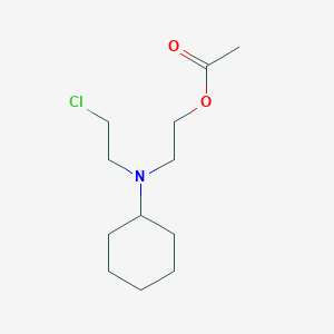 molecular formula C12H22ClNO2 B1222794 Cyclohexyl-2-acetoxyethyl-2'-chloroethylamine CAS No. 87489-40-5