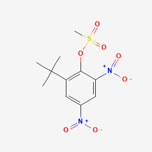 molecular formula C11H14N2O7S B1222802 2,4-Dinitro-6-tert-butylphenyl methanesulfonate CAS No. 29110-68-7