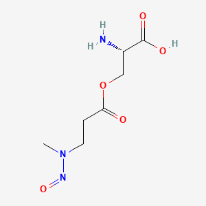 molecular formula C7H13N3O5 B1222803 Alanoser CAS No. 52977-61-4