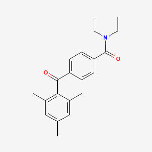 molecular formula C21H25NO2 B1222806 N,N-diethyl-4-[oxo-(2,4,6-trimethylphenyl)methyl]benzamide 
