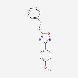 molecular formula C17H16N2O2 B1222810 3-(4-Methoxyphenyl)-5-(2-phenylethyl)-1,2,4-oxadiazole 
