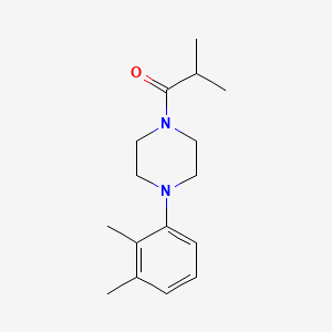molecular formula C16H24N2O B1222812 1-[4-(2,3-Dimethylphenyl)-1-piperazinyl]-2-methyl-1-propanone 