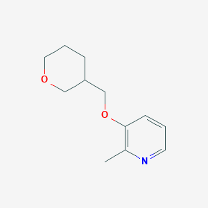 molecular formula C12H17NO2 B12228147 2-Methyl-3-[(oxan-3-yl)methoxy]pyridine 