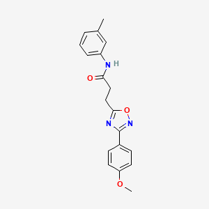 3-[3-(4-methoxyphenyl)-1,2,4-oxadiazol-5-yl]-N-(3-methylphenyl)propanamide