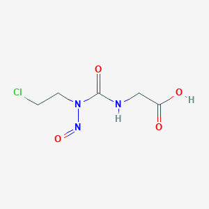 Glycine, N-(((2-chloroethyl)nitrosoamino)carbonyl)-