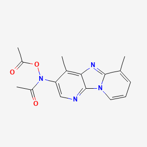 Acetamide, N-(acetyloxy)-N-(4,6-dimethyldipyrido(1,2-a:3',2'-d)imidazol-3-yl)-