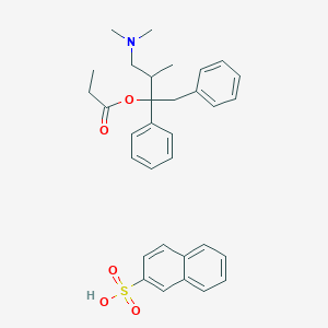 2-Naphthalenesulfonic acid propanoic acid [4-(dimethylamino)-3-methyl-1,2-diphenylbutan-2-yl] ester