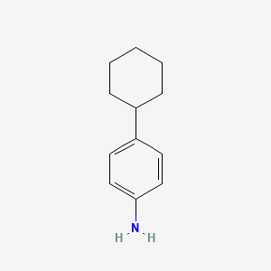 molecular formula C12H17N B1222870 4-Cyclohexylaniline CAS No. 6373-50-8