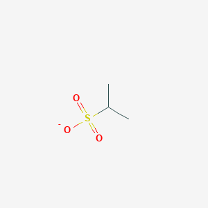 molecular formula C3H7O3S- B1222871 Propane-2-sulfonate 