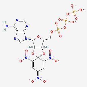 molecular formula C16H12N8O19P3-5 B1222877 Tnp-ATP(5-) 
