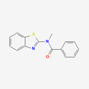molecular formula C15H12N2OS B1222881 N-(1,3-benzothiazol-2-yl)-N-methylbenzamide 