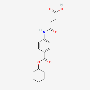 4-[4-[Cyclohexyloxy(oxo)methyl]anilino]-4-oxobutanoic acid