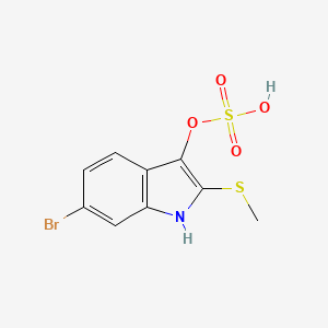 molecular formula C9H8BrNO4S2 B1222899 Tyrindoxyl sulfate CAS No. 74626-31-6