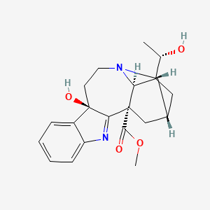 molecular formula C21H26N2O4 B1222900 Heyneaninehydroxyindolenine CAS No. 80151-98-0