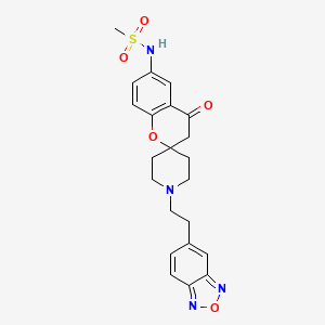 N-(1'-(2-(5-Benzofurazanyl)ethyl)-3,4-dihydro-4-oxospiro(2H-1-benzopyran-2,4'-piperidin)-6-yl)methanesulfonamide