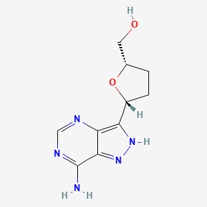 molecular formula C10H13N5O2 B1222912 2',3'-Dideoxyformycin A CAS No. 40627-17-6