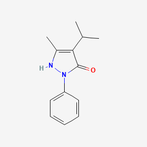 molecular formula C13H16N2O B1222913 Norpropyphenazone CAS No. 50993-68-5