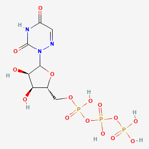 [[(2R,3S,4R)-5-(3,5-dioxo-1,2,4-triazin-2-yl)-3,4-dihydroxyoxolan-2-yl]methoxy-hydroxyphosphoryl] phosphono hydrogen phosphate