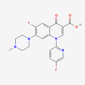 molecular formula C20H18F2N4O3 B1222929 Fandofloxacin CAS No. 164150-99-6