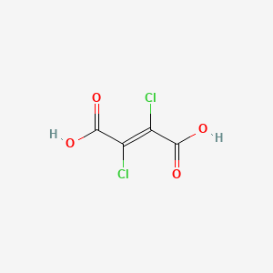 molecular formula C4H2Cl2O4 B1222948 2,3-Dichloro-2-butenedioic acid CAS No. 43180-81-0