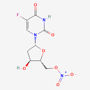molecular formula C9H10FN3O7 B1222969 5-Fluoro-5'-O-nitro-2'-deoxyuridine CAS No. 77421-85-3