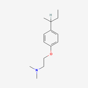 molecular formula C14H23NO B1222977 N,N-Dimethyl-2-(4-sec-butylphenoxy)ethylamine CAS No. 133693-62-6